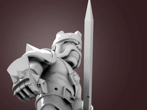 Barbarian King 3D Print Model