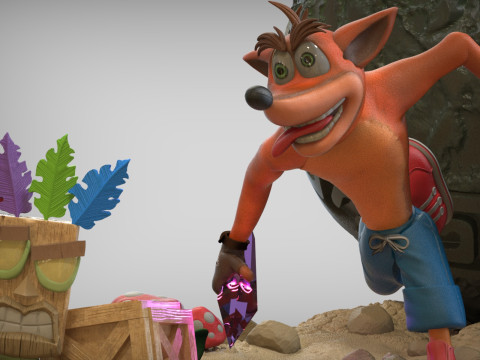 Crash Bandicoot Ball Ready To Print 3D Print Model