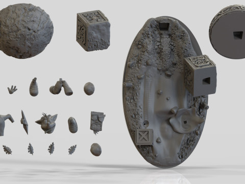 Crash Bandicoot Ball Ready To Print Model Cetak 3D
