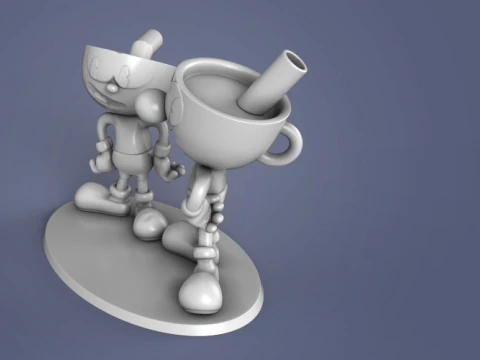 Cuphead pronto para imprimir Modelo de Impressão 3D