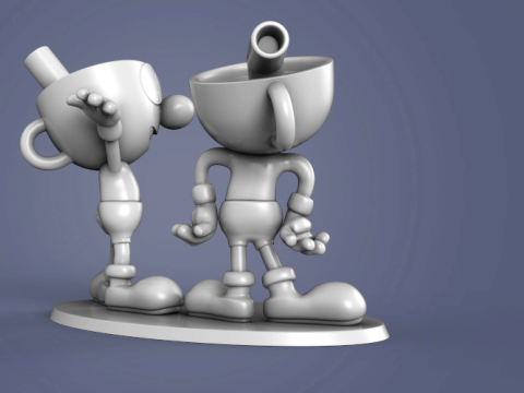 Cuphead Ready To Print 3D Print Model