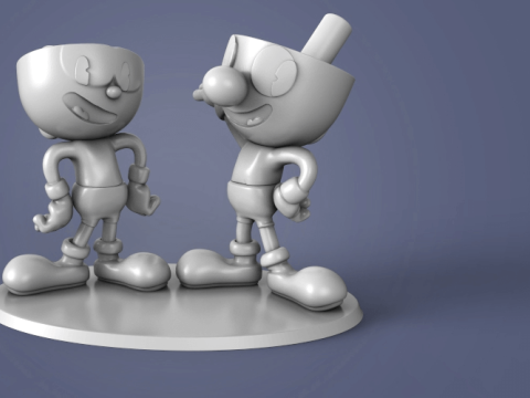 Cuphead Ready To Print 3D Print Model
