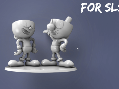 Cuphead Ready To Print 3D Print Model