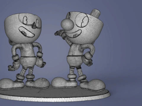 Cuphead Ready To Print 3D Print Model