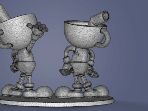 Cuphead Ready To Print 3D Print Model