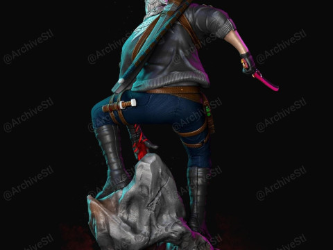 Cyberpunk Geralt Ready To Print Modelo de Impressão 3D