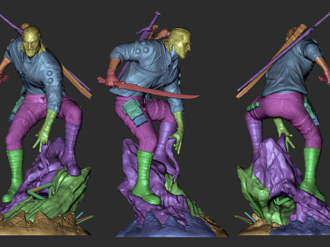 Cyberpunk Geralt Ready To Print Modelo de Impressão 3D