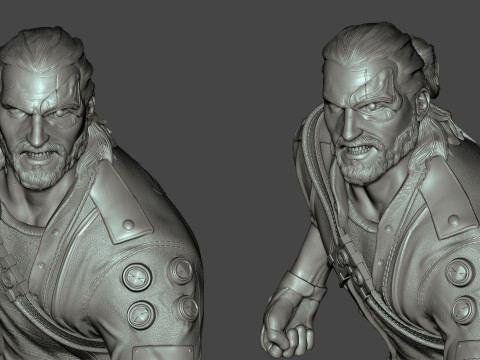 Cyberpunk Geralt Ready To Print Modelo de Impressão 3D