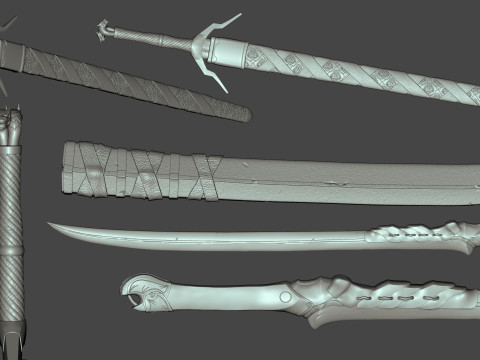 Cyberpunk Geralt Ready To Print Modelo de Impressão 3D