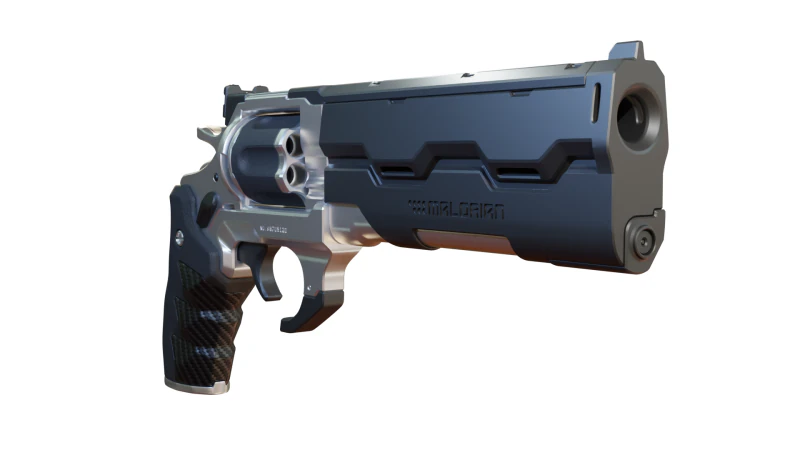 Overture Revolver Ready To Print 3D Print Model .c4d .max .obj .3ds .fbx .stl .blend 