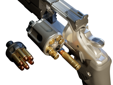 Overture Revolver Ready To Print 3D Baskı Modeli
