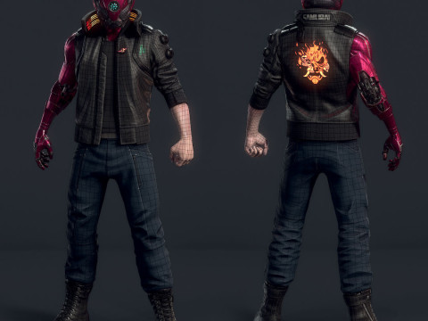 Мечтатель ночного города Cyberpunk 2077 3D Принт Модель