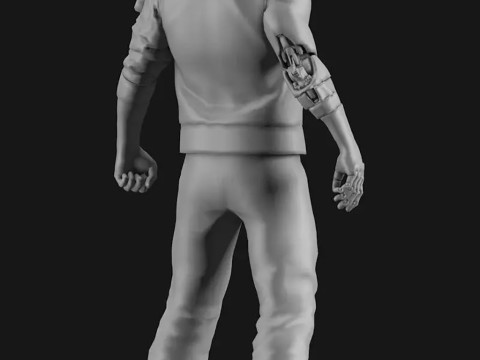 Мечтатель ночного города Cyberpunk 2077 3D Принт Модель