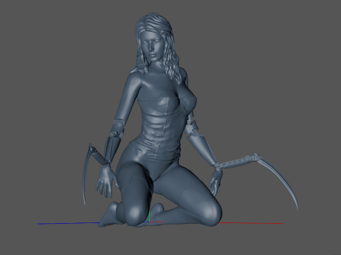 Girl Figure Ready To Print 3D प्रिंट मॉडल