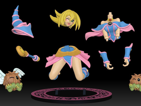 Dark Magician Girl Ready To Print Modelo de Impressão 3D