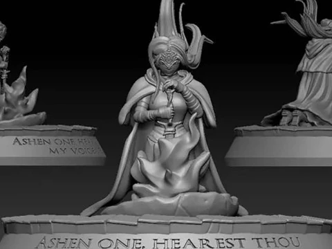 Guardiano del fuoco scuro pronto per la stampa Modello di stampa 3D