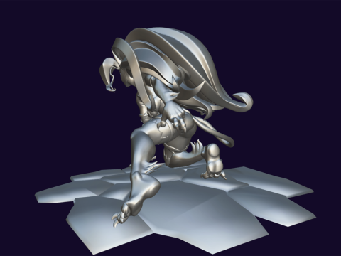 Felicia Darkstalkers Ready To Print 3D-Druckmodell