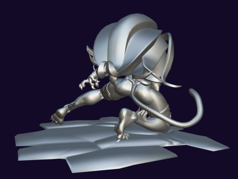 Felicia Darkstalkers Ready To Print 3D-Druckmodell