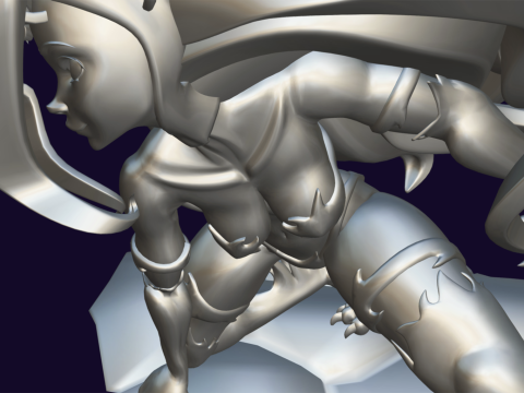 Felicia Darkstalkers Ready To Print 3D-Druckmodell