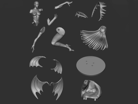Darkstalkers Morrigan Ready To Print 3D 프린트 모델