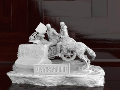 Days Gone Diorama Ready To Print 3D Принт Модель