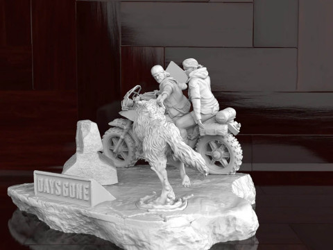 Days Gone Diorama Ready To Print Modèles 3D en vedette