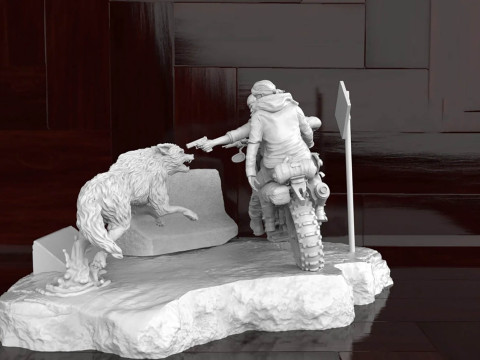 Days Gone Diorama Ready To Print Modèles 3D en vedette