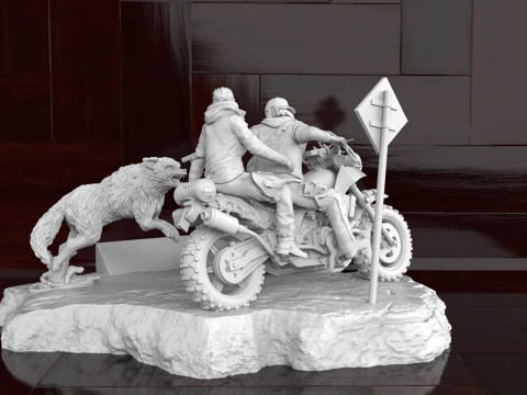 Days Gone Diorama Ready To Print Modèles 3D en vedette