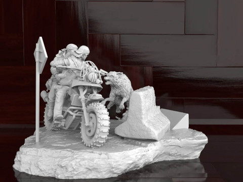 Days Gone Diorama Ready To Print Modèles 3D en vedette