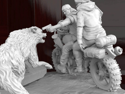 Days Gone Diorama Ready To Print Modèles 3D en vedette
