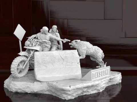 Days Gone Diorama Ready To Print Modèles 3D en vedette