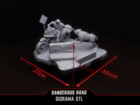 Days Gone Diorama Ready To Print Modèles 3D en vedette