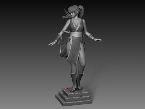 Kasumi Dead Or Alive 3D Figuries Ready To Print 3D-printmodel