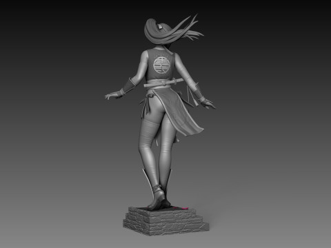 Kasumi Dead Or Alive 3D Figuries Ready To Print 3D-printmodel