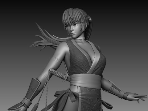 Kasumi Dead Or Alive 3D Figuries Ready To Print 3D-printmodel