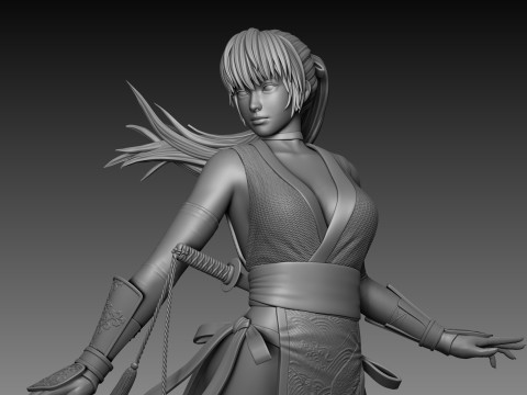 Kasumi Dead Or Alive 3D Figuries Ready To Print 3D-printmodel