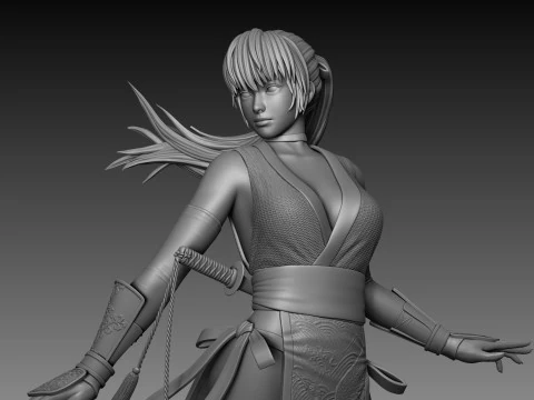Kasumi Dead Or Alive 3D Print Model
