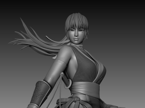 Kasumi Dead Or Alive 3D Figuries Ready To Print 3D-printmodel
