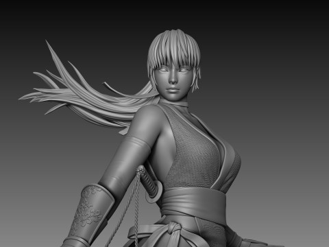 Kasumi Dead Or Alive 3D Figuries Ready To Print 3D-printmodel