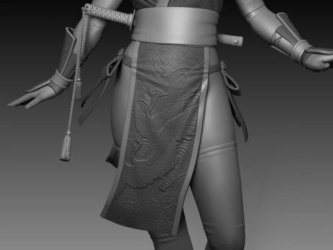 Kasumi Dead Or Alive 3D Print Model