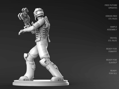 Deadspace 3D Figuries Ready To Print Model Cetak 3D