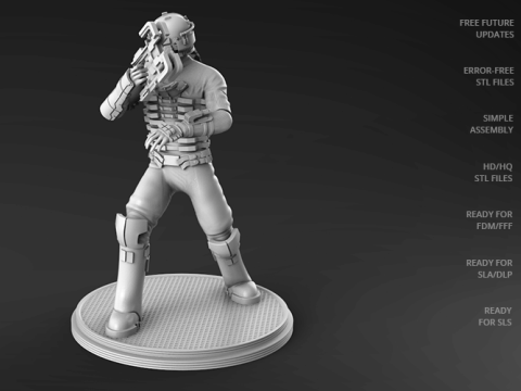 Deadspace 3D Figuries Ready To Print Model Cetak 3D