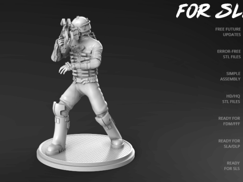Deadspace 3D Figuries Ready To Print Model Cetak 3D