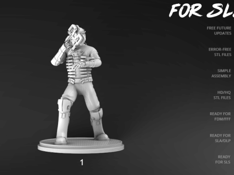 Deadspace 3D Figuries Ready To Print Model Cetak 3D