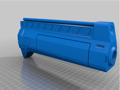 Ace of Spades Hand Cannon Ready To Print 3D Print Model