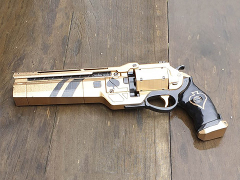 Ace of Spades Hand Cannon Ready To Print 3D 프린트 모델