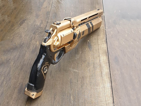 Ace of Spades Hand Cannon Ready To Print 3D 프린트 모델