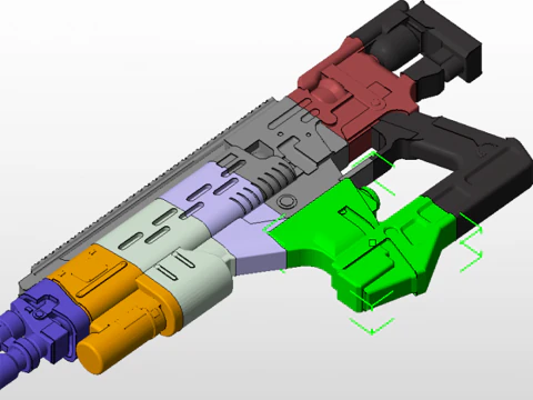 Conduit F3 Fusion Rifle Ready To Print 3D Print Model