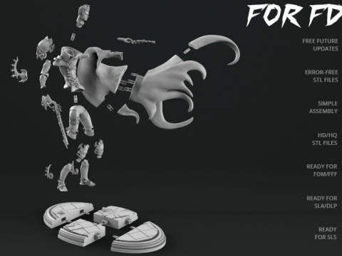 Devil Hunter Ready To Print 3D 打印模型
