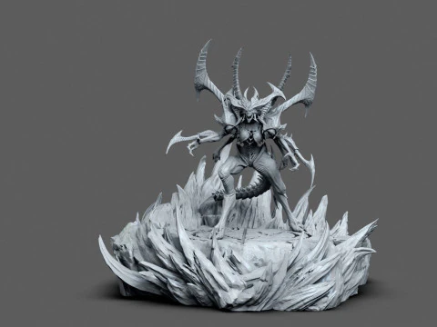 डियाब्लो प्राइम प्रिंट करने के लिए तैयार है 3D प्रिंट मॉडल